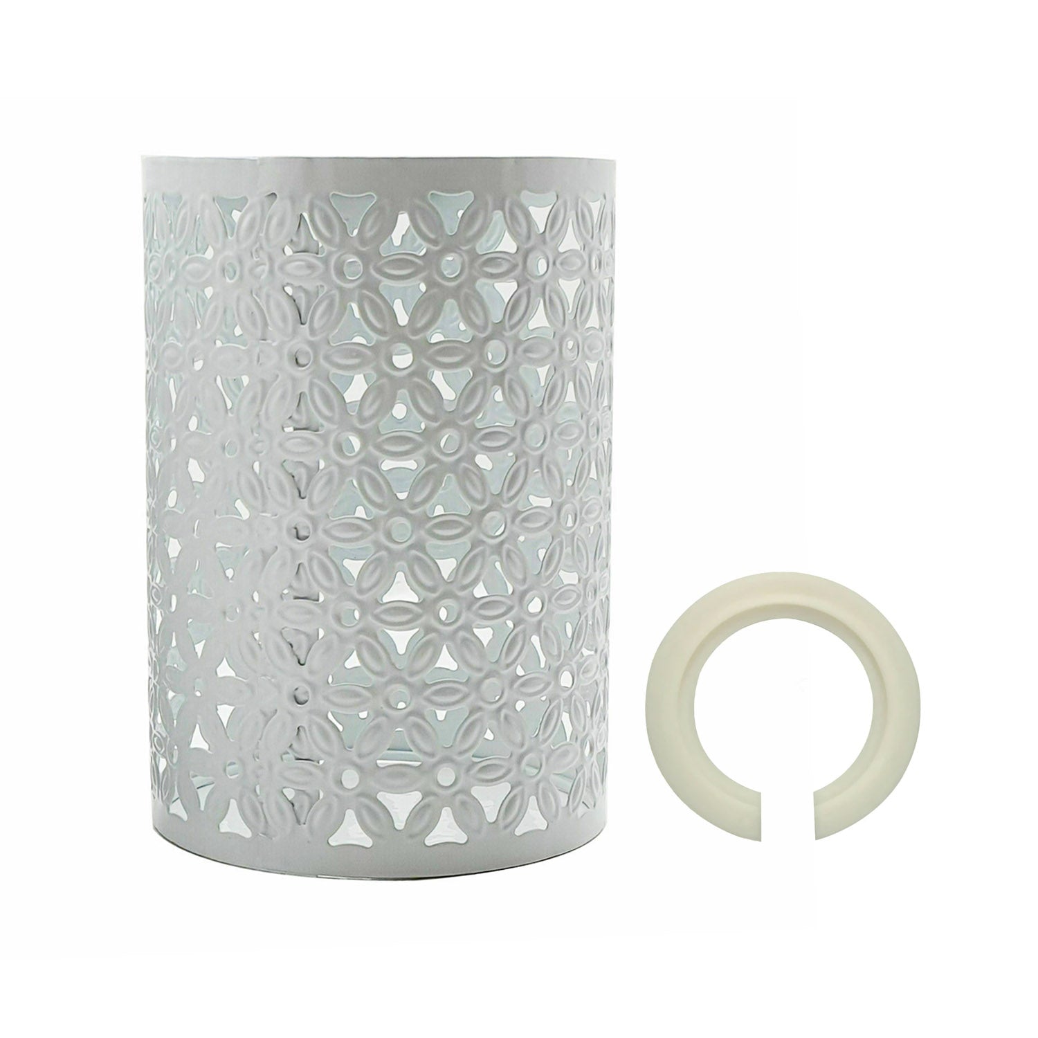 Metal Pattern Vintage Lamp Wire cage White Lamp Light~1999-1