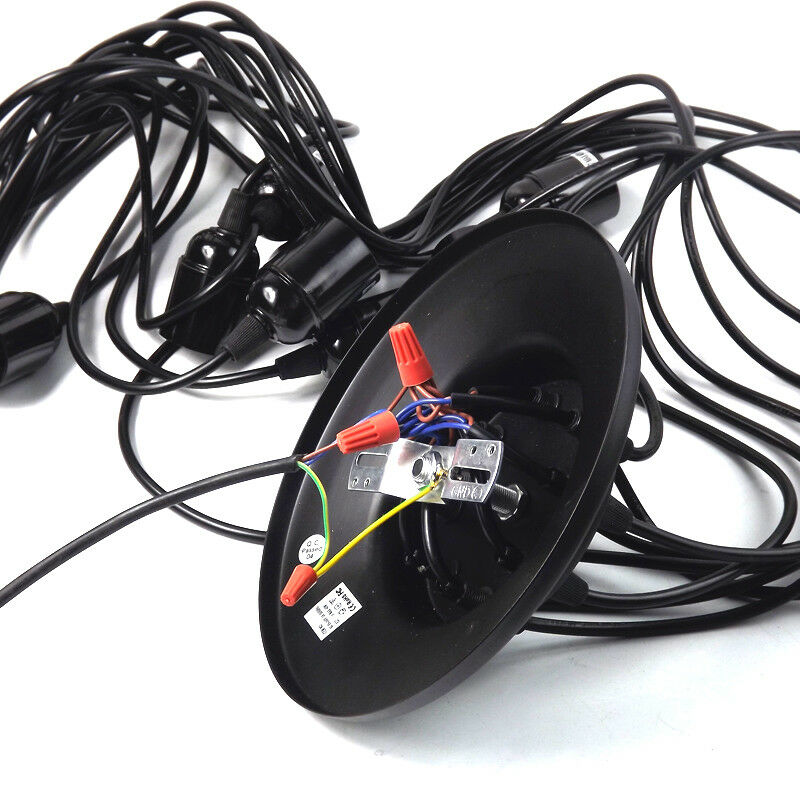 Retro Industrial Spider Cage Pendant Light 6‑Way E27 Hanging Lamp ~2615-2