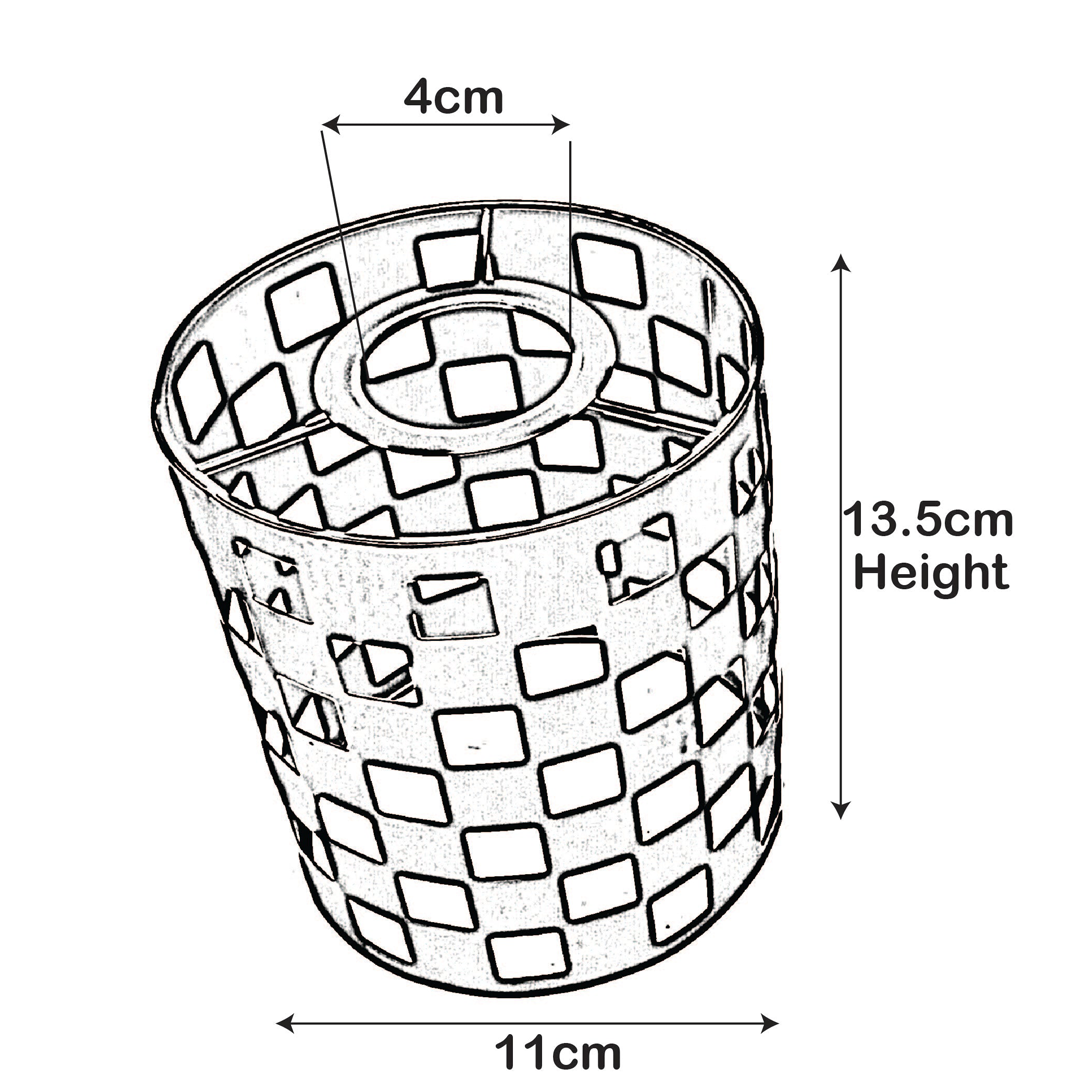 Rustic Red Vintage metal wire cage lamp shade~2002-2