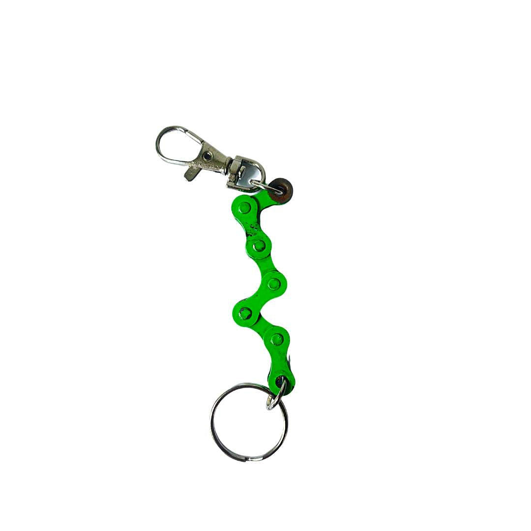 Recycled Bike Chain Keyring with Clasp