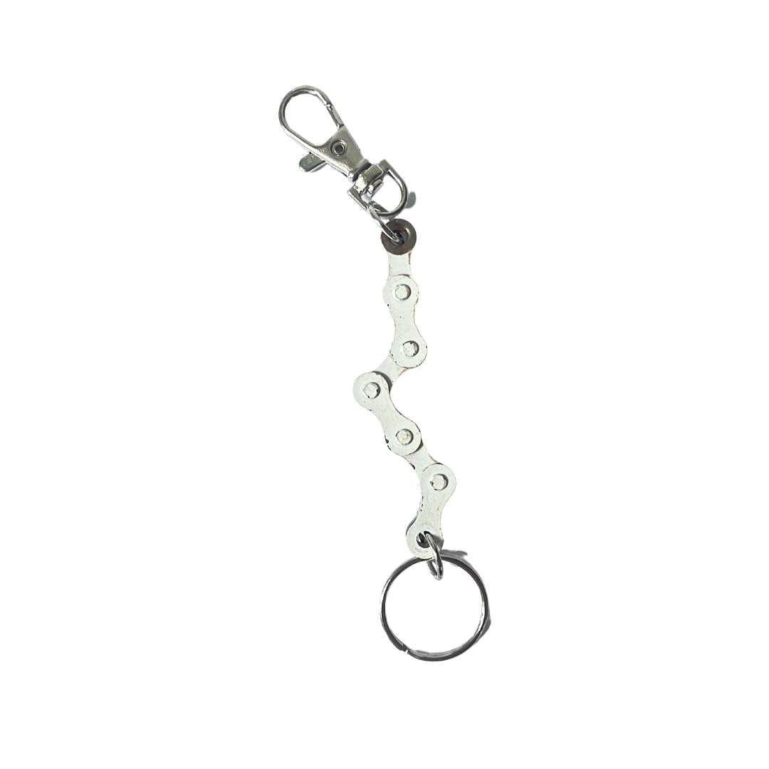 Recycled Bike Chain Keyring with Clasp