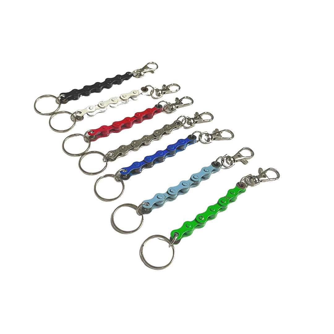 Recycled Bike Chain Keyring with Clasp