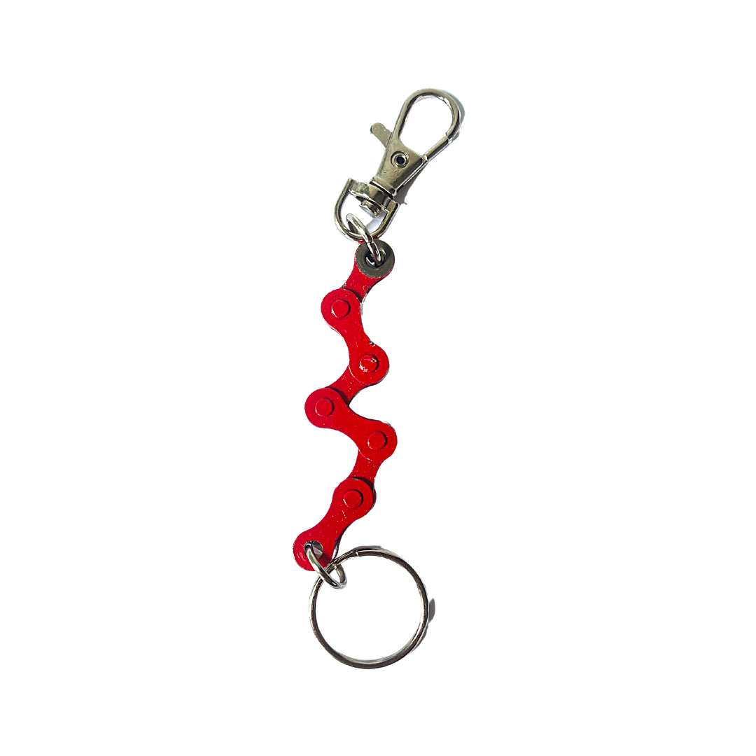 Recycled Bike Chain Keyring with Clasp