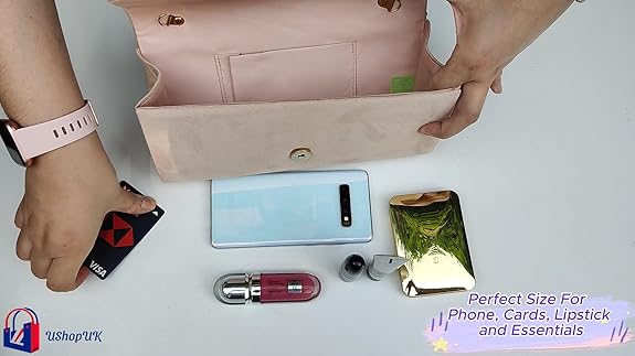 Nude Suede Clutch Bag with Knot Detail